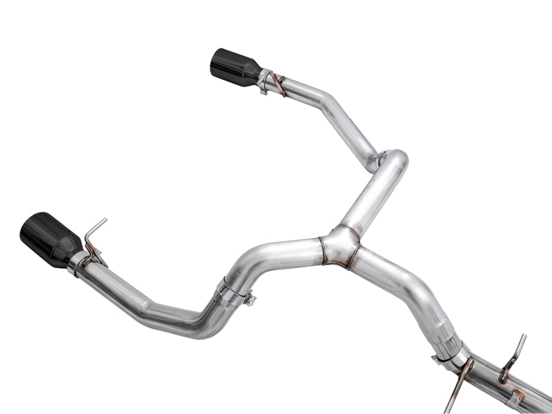 AWE Tuning 3015-33206 4th Gen GM 1500 5.3L 0FG Catback Split Rear Exit (Flat Bumper) - Dual Diamond Tips