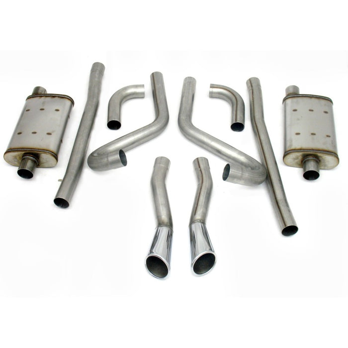 JBA 40-2653 65-66 Ford Mustang 260-428 409SS Dual Through Rear Valance Header Back Exhaust
