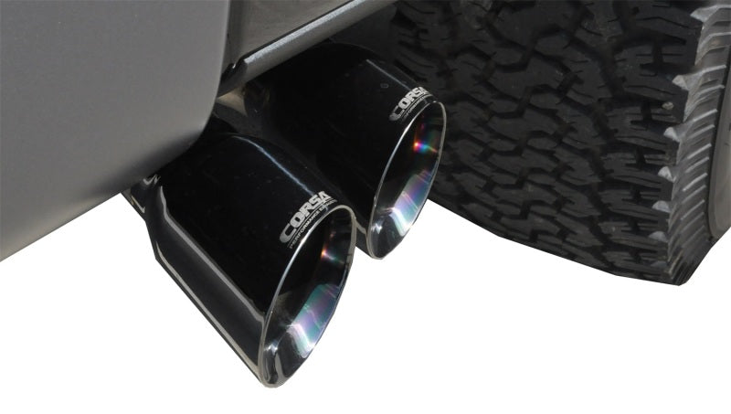 CORSA Performance 14759BLK Corsa 2011-2014 Ford F-150 Raptor 6.2L V8 133in Wheelbase Black Xtreme Cat-Back Exhaust