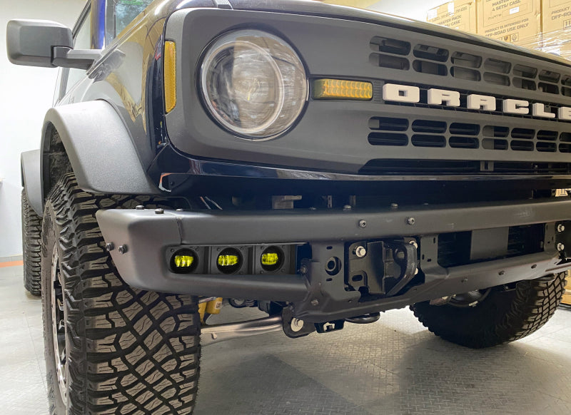 ORACLE Lighting 5890-006 21-22 Ford Bronco Triple LED Fog Light Kit for Steel Bumper - Yellow