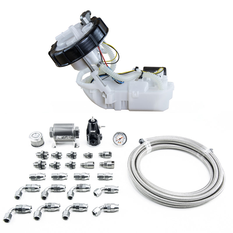 DeatschWerks 9-401-608-7040 01-05 Honda Civic/02-06 Acura RSX DW400 Pump Module & Return Kit w/PTFE Fuel Lines