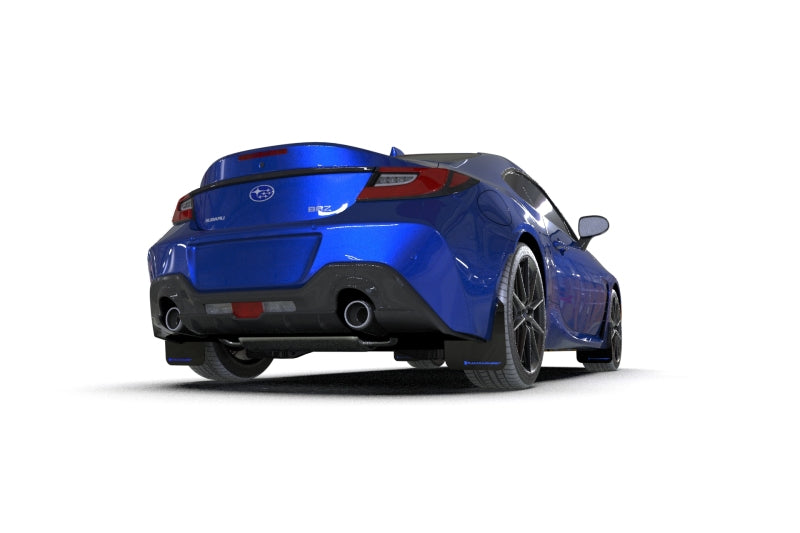 Rally Armor MF99-UR-BLK-BL 22-26 Subaru BRZ / Toyota GR86 Black UR Mud Flap w/Blue Logo