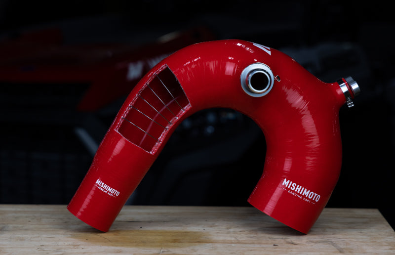 Mishimoto MMHOSE-RZR-16AIRD 2016+ Polaris RZR XP Turbo Silicone Intake J-Tube - Red