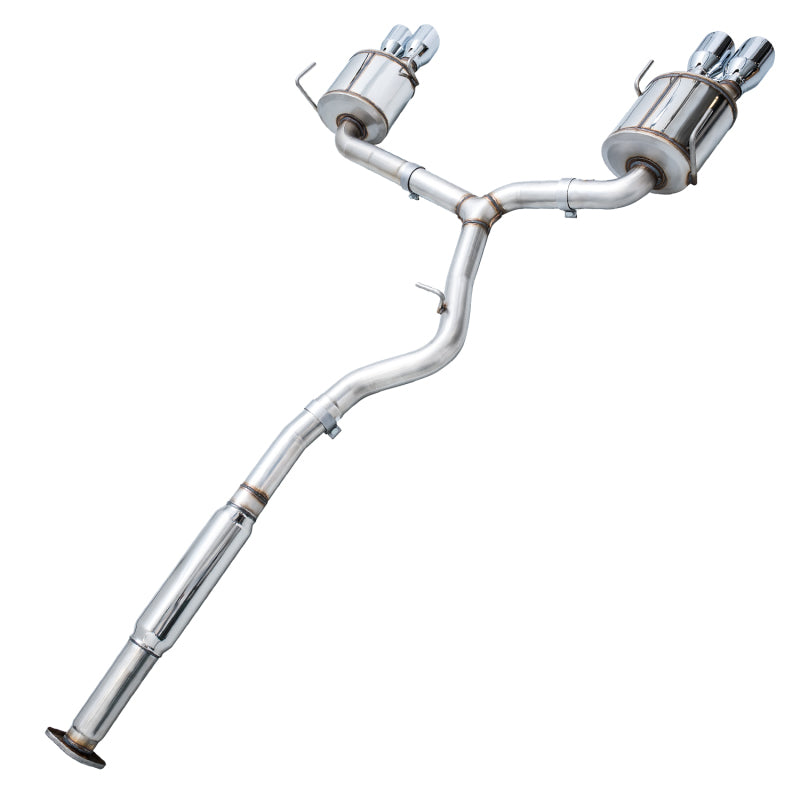 AWE Tuning 3015-42104 Subaru STI VA / WRX GV / STI GV Sedan Touring Edition Exhaust - Chrome Silver Tip (102mm)