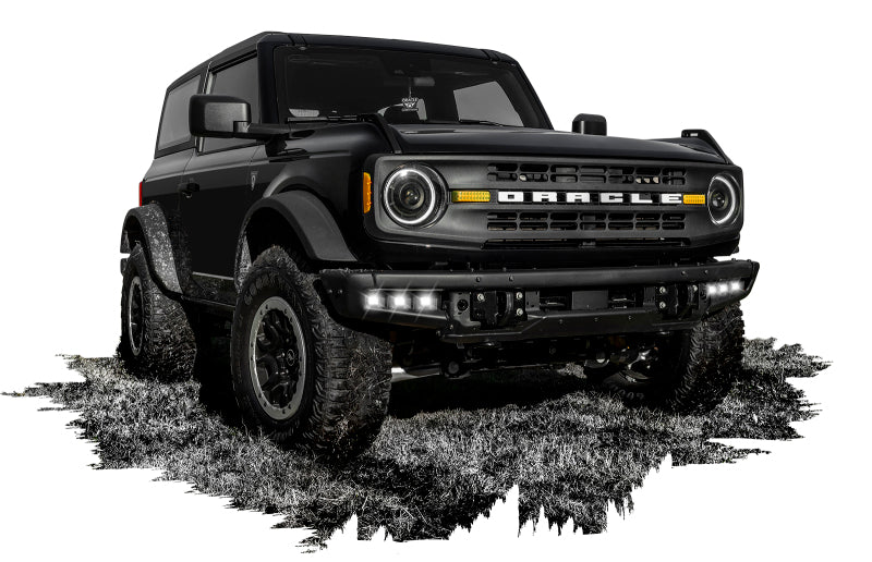 ORACLE Lighting 5890-001 21-22 Ford Bronco Triple LED Fog Light Kit for Steel Bumper - White