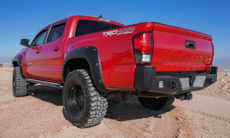Bushwacker 30922-02 16-18 Toyota Tacoma Pocket Style Flares 4pc 60.5/73.7in Bed - Black