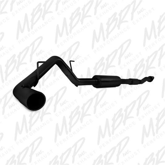 MBRP S5230BLK 11-14 Ford F150 3in Cat Back Single Side Exit Black Coated Exhaust System