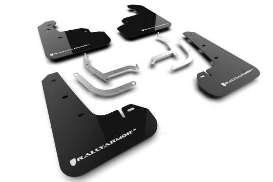 Rally Armor MF105-UR-BLK-WH 24-25 Subaru Impreza Black UR Mud Flap w/ White Logo