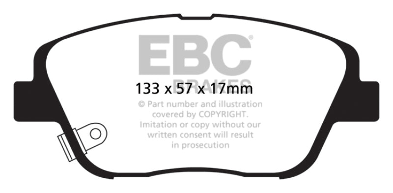 EBC DP21864 10-14 Hyundai Sonata 2.0 Turbo Greenstuff Front Brake Pads
