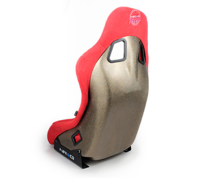 NRG FRP-303RD-ULTRA FRP Bucket Seat ULTRA Edition - Medium (Red Alcantara/Pearlized Back)