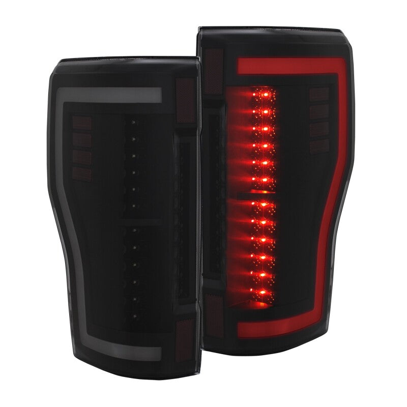 ANZO 311288 2017+ Ford F-250 LED Taillights - Black/Smoke