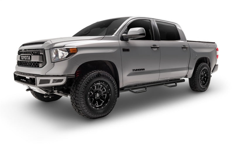 N-Fab G1583CC Nerf Step 15-17 GMC - Chevy Canyon/Colorado Crew Cab 5ft Bed - Gloss Black - W2W - 3in