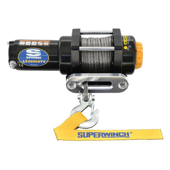 Superwinch 1140230 4000 LBS 12V DC 3/16in x 50ft Synthetic Rope LT4000 Winch