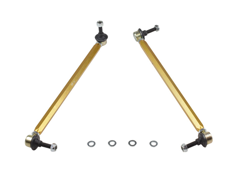 Whiteline KLC177 10+ Chevy Camaro FR Coupe Front Sway Bar - Link Assy H/D Adj Steel Ball (380mm C to C)