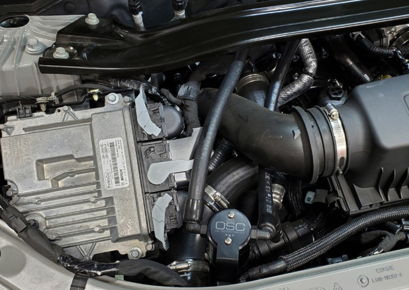 J&L 3052P-B 2020-2025 Ford Explorer 3.0L EcoBoost Oil Separator 3.0 Passenger Side - Black Anodized