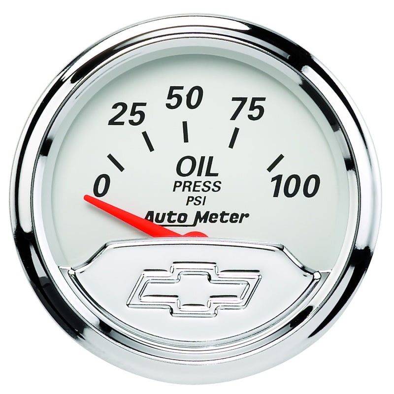 Autometer ATM1327-00408 2-1/16 Gauge Oil Press 100psi Chevrolet