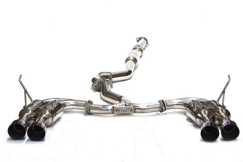 Invidia HS15STIGM4ST 2015+ Subaru WRX / STI Gemini/R400 Single Layer Quad Titanium Tip Cat-Back Exhaust