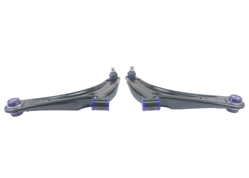 Superpro TRC1023 SuperPro 2008 Mitsubishi Lancer GTS Front Lower Control Arm Set w/ Bushings - w/ Positive Caster