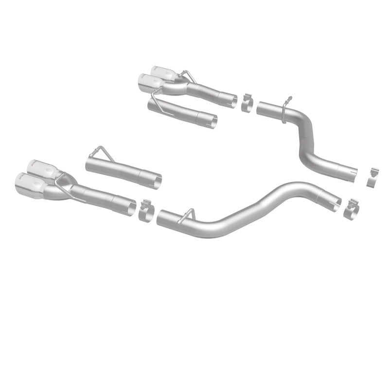 Magnaflow 19218 MagnaFlow Axle-Back, SS, 2.5in, Quad Split Rear 3.5in Tip 2015 Dodge Challenger 3.6L V6
