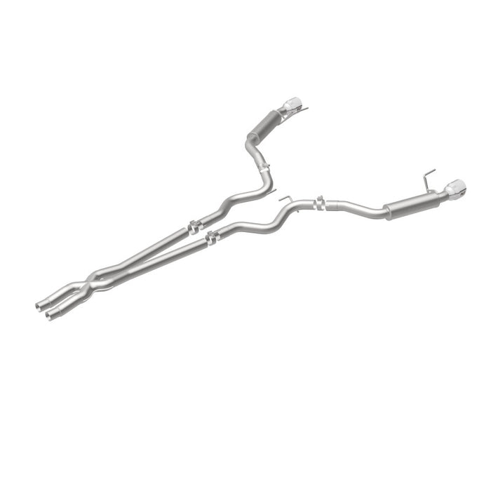 Magnaflow 19099 MagnaFlow Cat Back, SS, 2.5in, Competition, Dual Split Polished 4.5in Tips 2015 Ford Mustang V6 3.7L