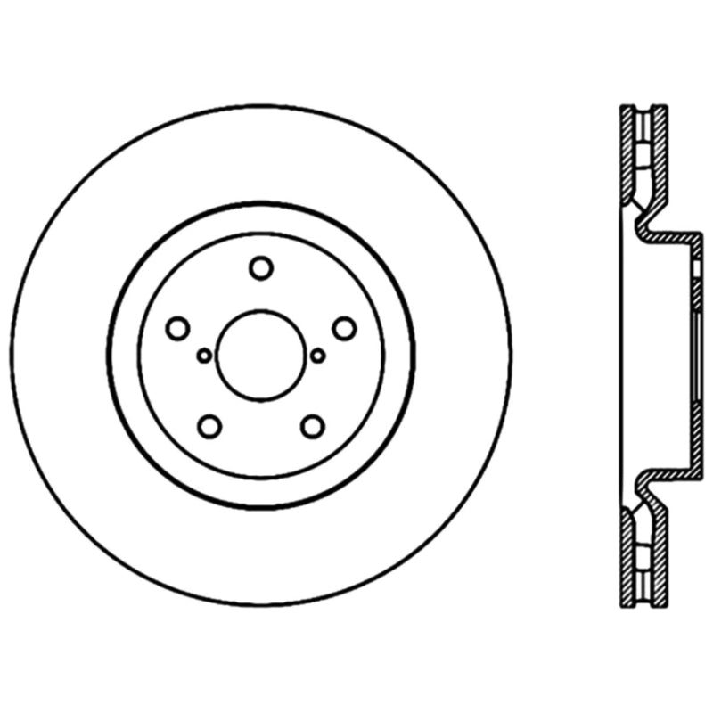 Stoptech 125.47022CRY 05-07 Subaru Impreza WRX Sti Front High Carbon CRYO-STOP Rotor