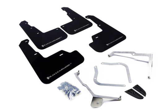 Rally Armor MF32-UR-BLK/SIL 15-21 Subaru WRX/STI Black UR Mud Flap w/Silver Logo