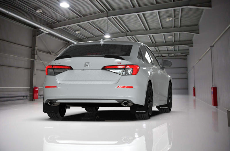 Rally Armor MF90-UR-BLK/GRY 22-25 Honda Civic/Civic Si/Sport Black UR Mud Flap w/Grey Logo