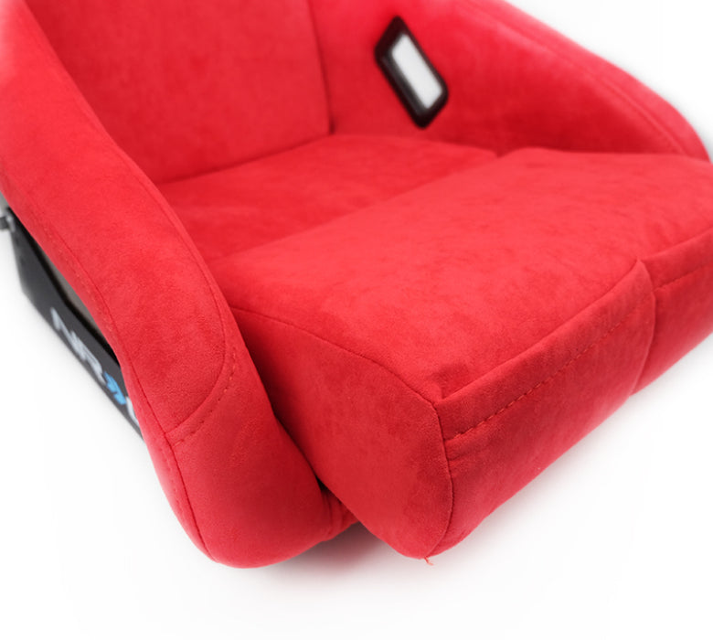 NRG FRP-303RD-ULTRA FRP Bucket Seat ULTRA Edition - Medium (Red Alcantara/Pearlized Back)