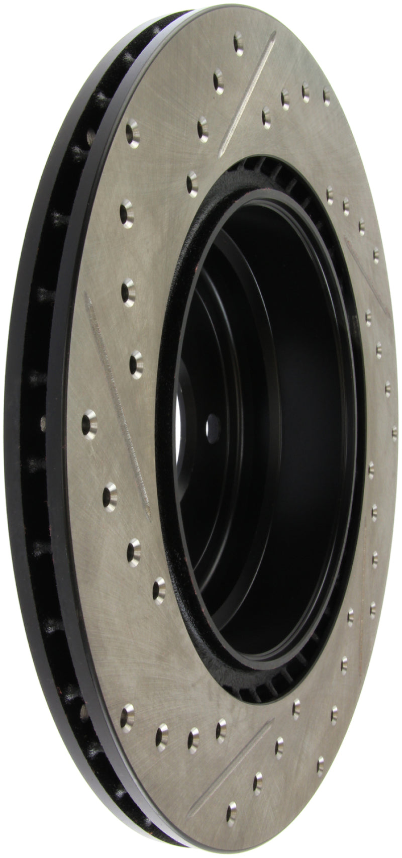 Stoptech 127.34080L StopTech 06 BMW 330 / 07-09 BMW 335 Slotted & Drilled Left Rear Rotor