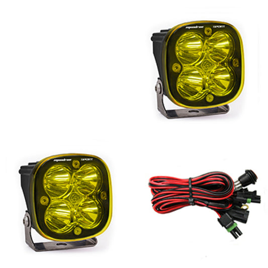 Baja Designs 557811 Squadron Sport Spot LED Light Pods - Amber