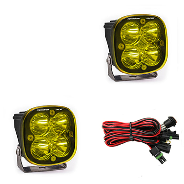 Baja Designs 557811 Squadron Sport Spot LED Light Pods - Amber