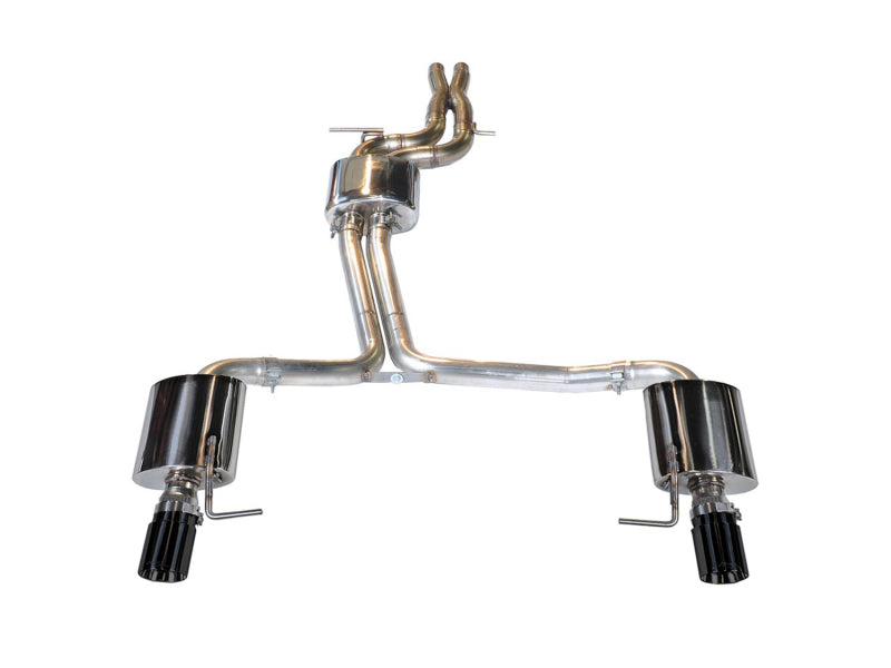 AWE Tuning 3015-33064 Audi C7 A7 3.0T Touring Edition Exhaust - Dual Outlet Diamond Black Tips