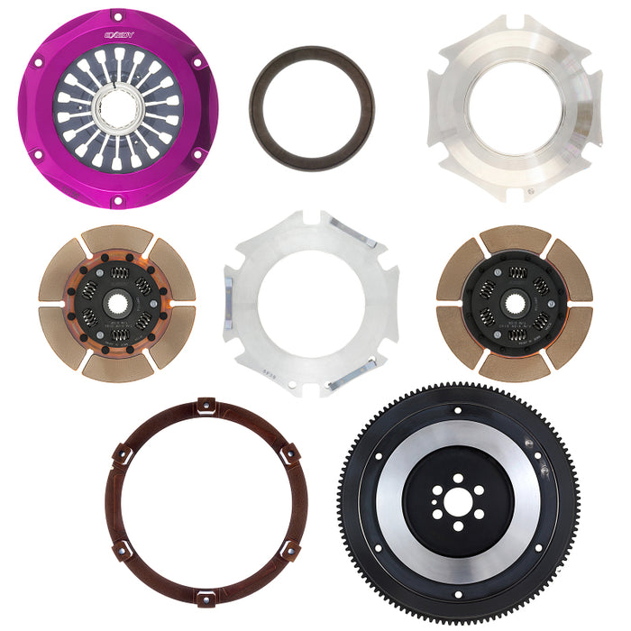 Exedy NM042SD 1993-1994 Nissan Skyline GTR L6 Hyper Twin Cerametallic Clutch Sprung Center Disc Pull Type