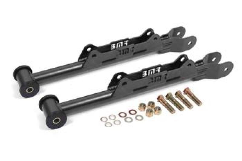 BMR Suspension LCA355H BMR 2010-2015 Chevrolet Camaro Rear DOM Lower Control Arms - Black Hammertone