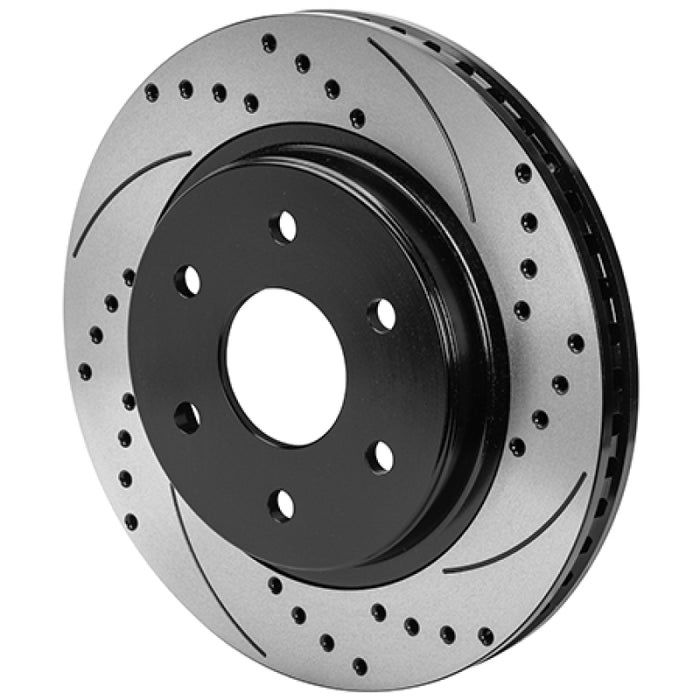 Wilwood 160-16718-BK 6x5.315 SRP Drilled and Slotted Performance Rotor & Hat L/H - Black
