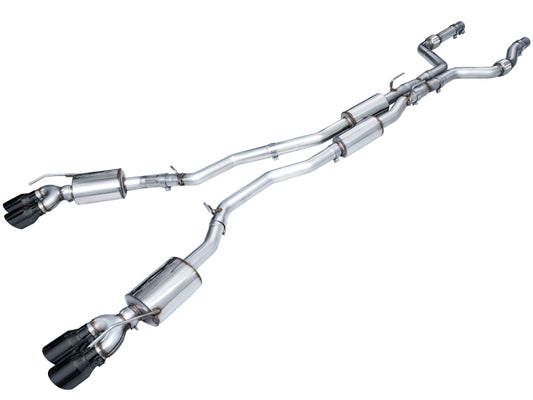 AWE Tuning 3015-43625 2020+ Ford Explorer ST Touring Edition Exhaust w/ Diamond Black Tips