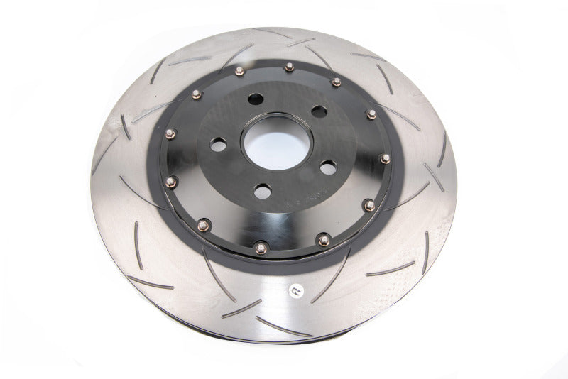DBA 5010BLKS 02-10 WRX / 13+ FR-S / 13+ BRZ Premium Front Slotted 5000 Series 2 Piece Rotor w/ Black Hat