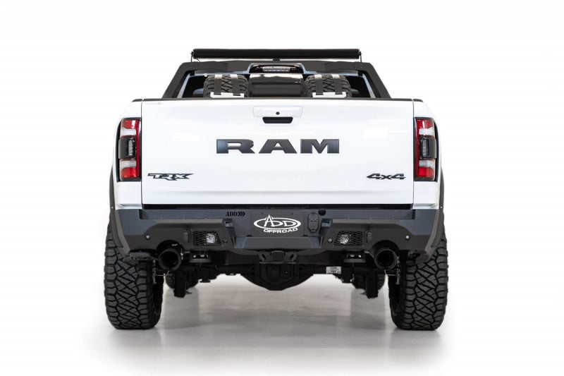 Addictive Desert Designs R620081280103 2021 Dodge RAM 1500 TRX Stealth Fighter Rear Bumper - Hammer Black