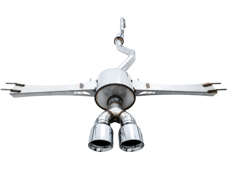 AWE Tuning 3015-32108 2016+ Honda Civic Si Touring Edition Exhaust w/Front Pipe & Dual Chrome Silver Tips