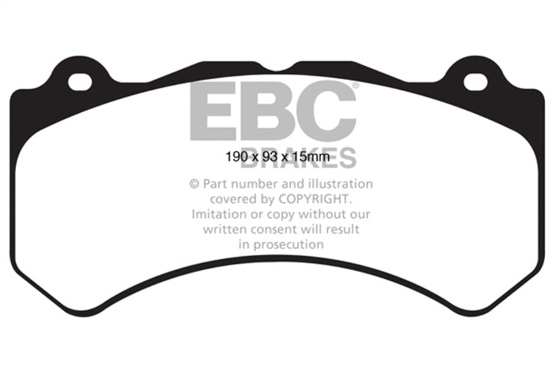 EBC DP61853 11+ Jeep Grand Cherokee 6.4 SRT-8 Greenstuff Front Brake Pads