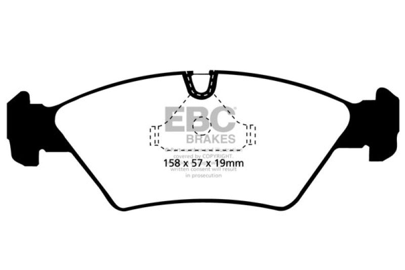 EBC DP3414C 87-91 BMW M3 2.3 (E30) Redstuff Front Brake Pads