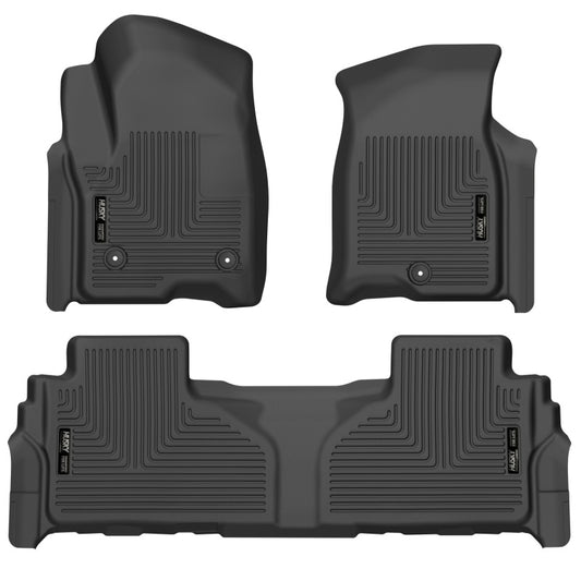 Husky Liners 99241 21-23 Suburban/Tahoe/Yukon/Yukon XL Weatherbeater Front & 2nd Seat Floor Liners - Black