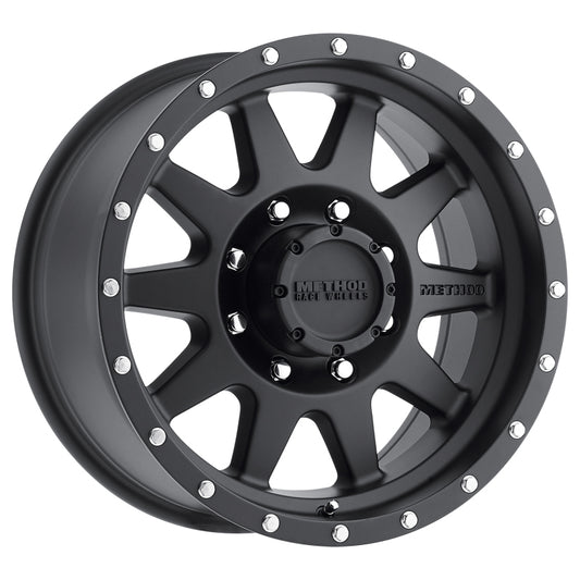 Method Wheels MR30129080518 Method MR301 The Standard 20x9 +18mm Offset 8x6.5 130.81mm CB Matte Black Wheel