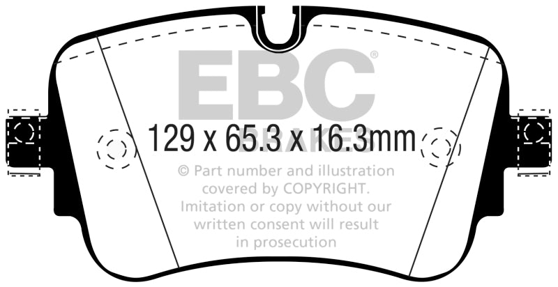EBC DP42299R 16-18 Audi Q7 Yellowstuff Rear Brake Pads