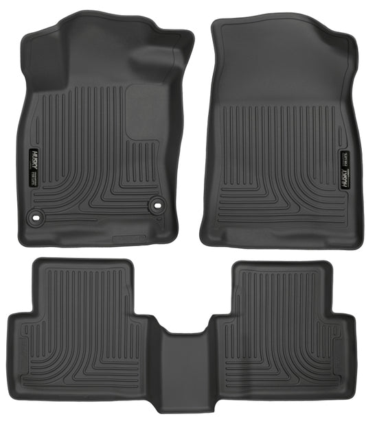 Husky Liners 98461 2016 Honda Civic (4DR) WeatherBeater Combo Black Floor Liners