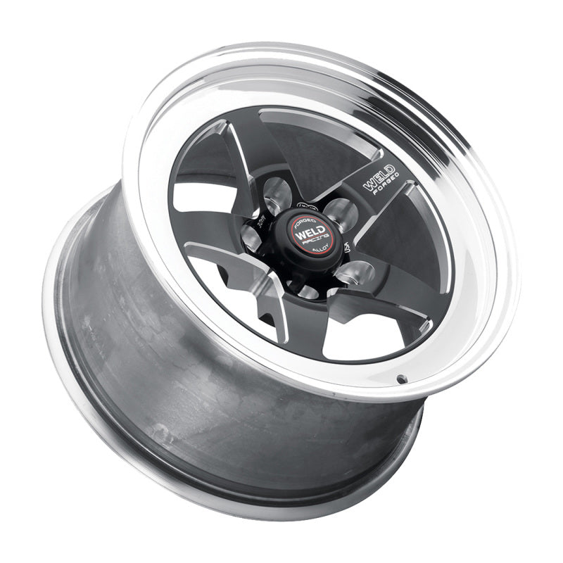 Weld 71MB-510B75A S71 15x10 / 5x4.75 BP / 7.5in. BS Black Wheel (Medium Pad) - Non-Beadlock