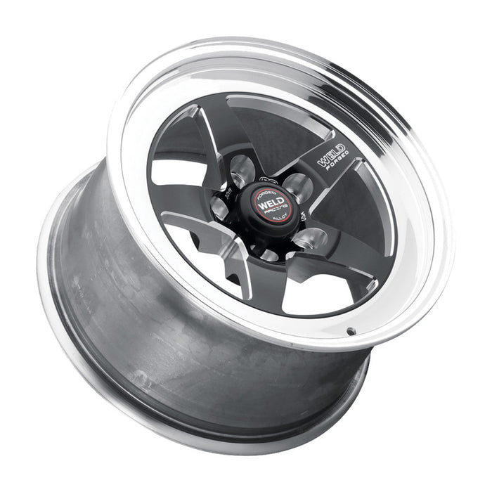 Weld 71MB-508A55A S71 15x8 / 5x4.5 BP / 5.5in. BS Black Wheel (Medium Pad) - Non-Beadlock