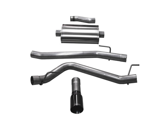 CORSA Performance 21060BLK Corsa 20-25 Jeep Gladiator JT 3.6L Single Side Exit Cat-Back Exhaust System w/ Single 4in Black Tip
