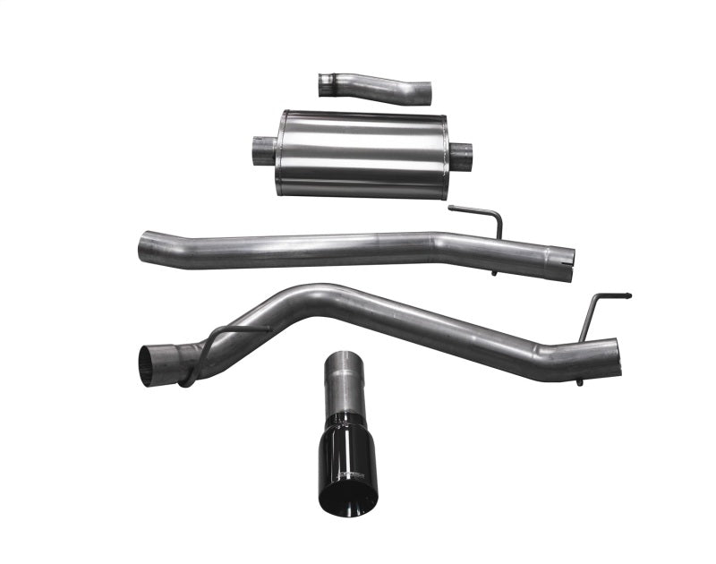 CORSA Performance 21060BLK Corsa 20-25 Jeep Gladiator JT 3.6L Single Side Exit Cat-Back Exhaust System w/ Single 4in Black Tip