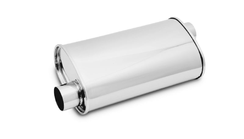 Vibrant 1125 StreetPower Oval Muffler 5in x 9in x 15in - 2.25in inlet/outlet (Offset-Offset Same Side)